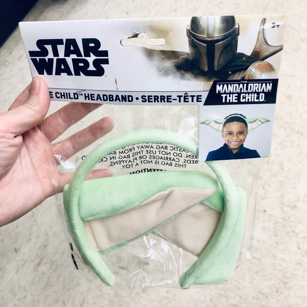 🎈$5🎈NEW DISNEY Star Wars Mandalorian The Child Baby Yoda Headband Ears UNISEX
